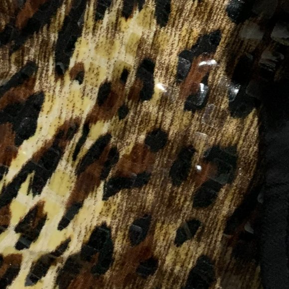 ADRESSING WOMAN ANIMAL PRINT SEQUIN CAMISOLE AND MATCHING JACKET SIZE L - Picture 9 of 16